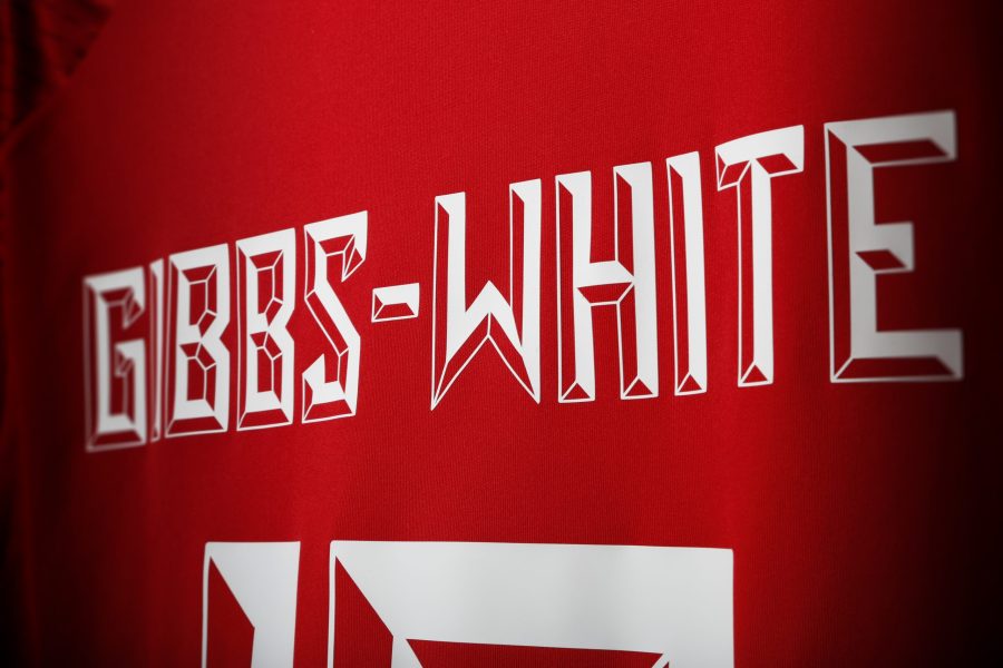 Image showing the Nottingham Forest club font manufactured by Elms