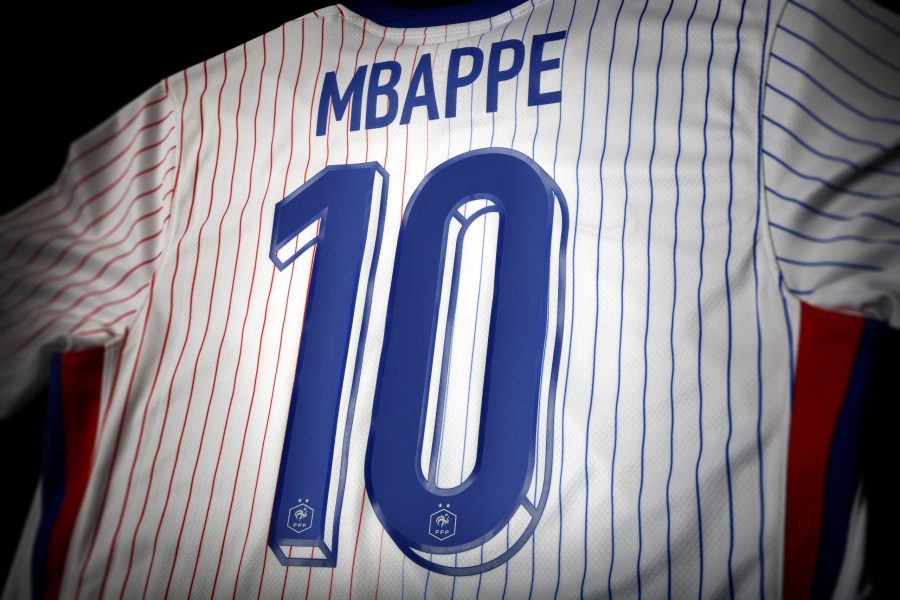 Image showing the official French football team font manufactured by Elms