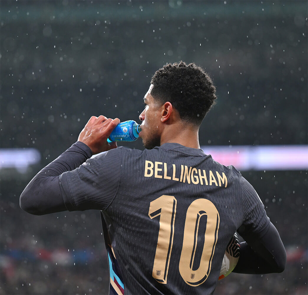 Image showing Jude Bellingham with his name in the official england font